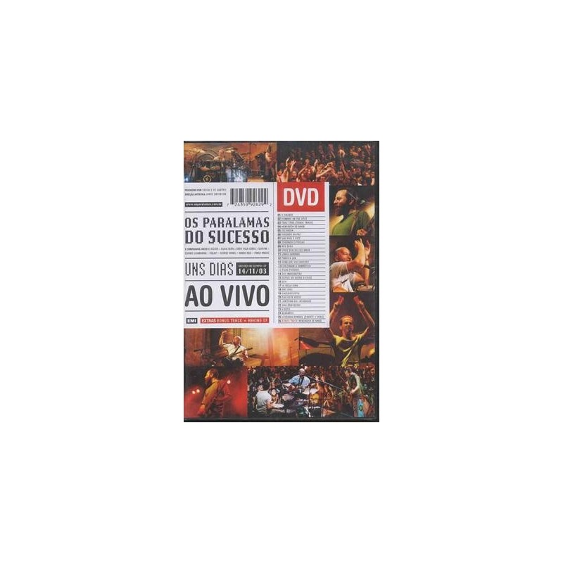 Paralamas Do Sucesso - Uns Dias Ao Vivo [dvd]